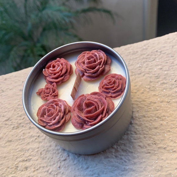Handmade Soy Wax Candle “Rose” - Picture 1 of 6